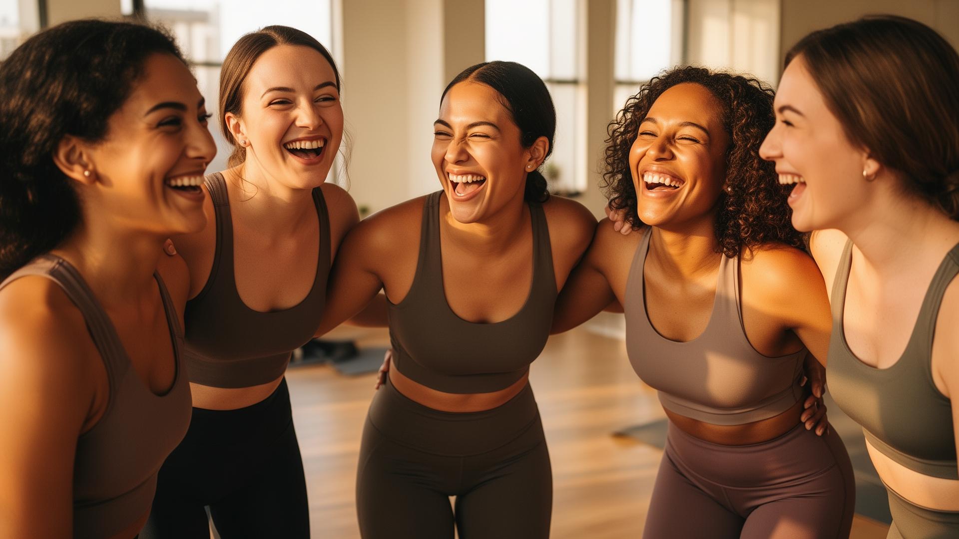 Women supporting each other in the DAYONE community